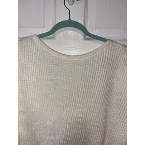 Shein white twisted back sweater size large